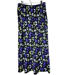 Vintage‎ Leslie Fay Made Equador Butterfly Skirt Sz 18 Forest Fairy Whimsical